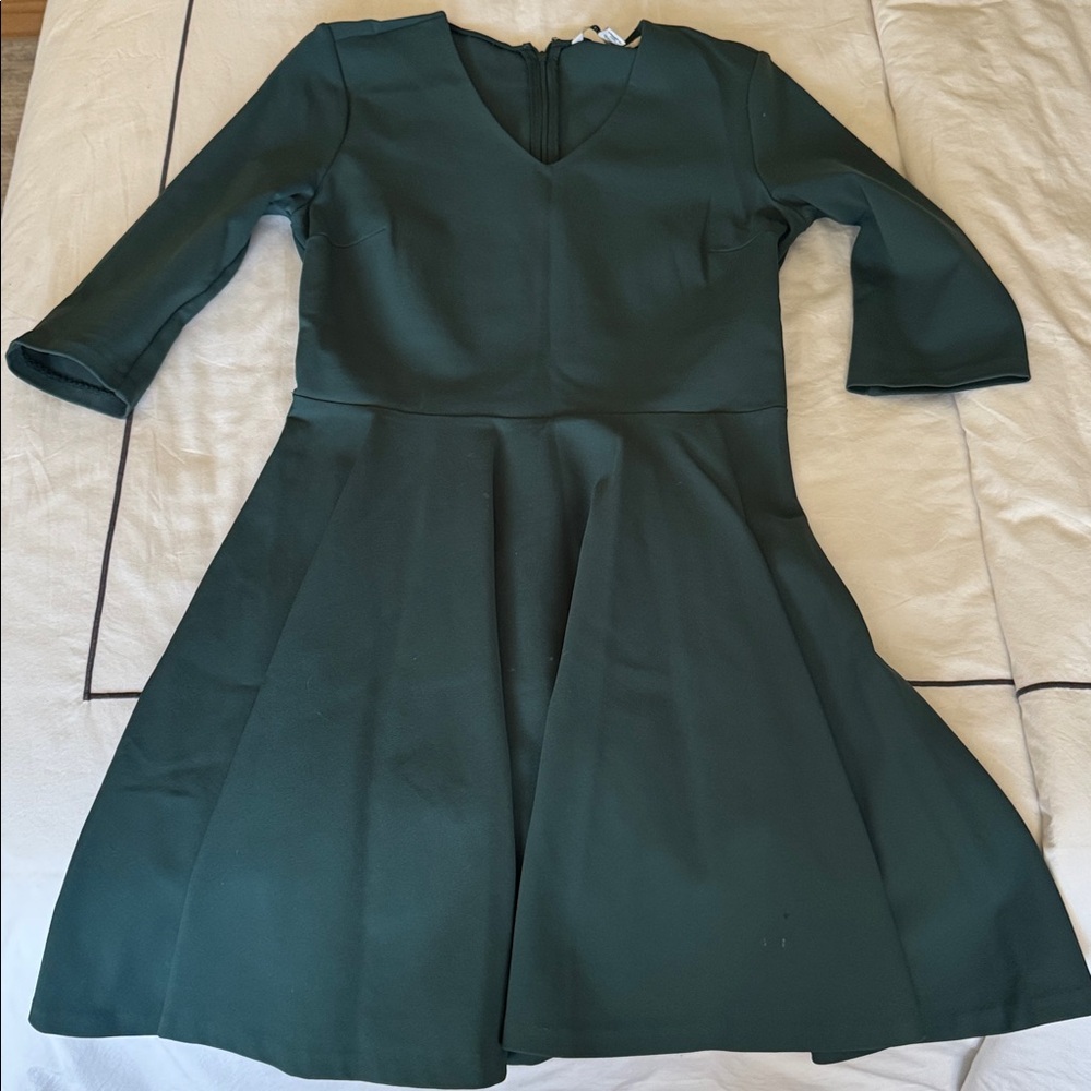 Diane Von Furstenberg Dark Green Mini Dress
